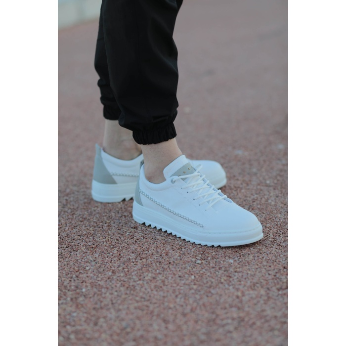 CLZ946 Beyaz Gri Erkek Spor Günlük Ayakkabı