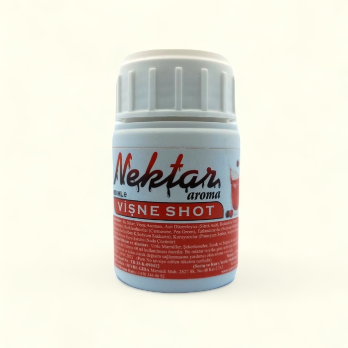 Vişne Shot Votka Likör Aroması 60 ml Pet, Özel Seri Shot Aroma Kiti MRN