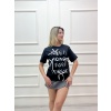 MONEY YAZILI FİYONKLU OVERSIZE TSHIRT