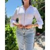 FERMUARLI KORSELİ GÖMLEK