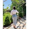 FERMUARLI KORSELİ GÖMLEK
