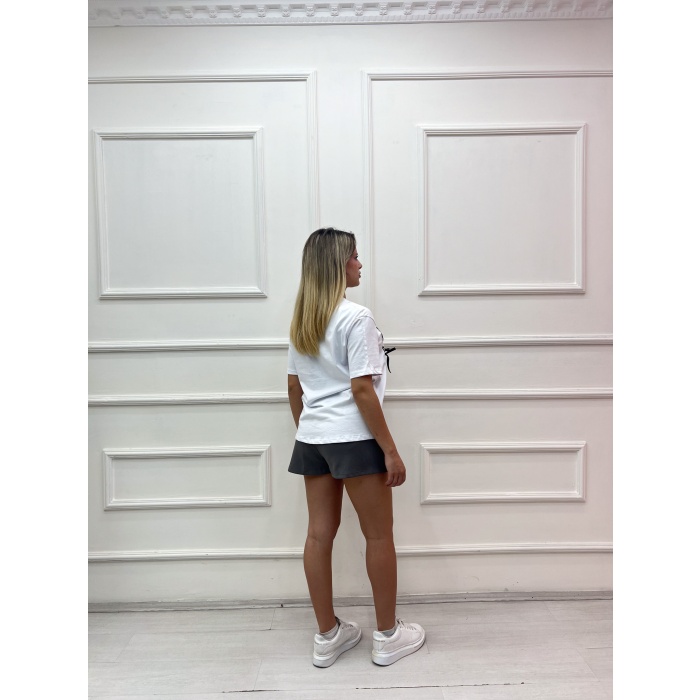 MONEY YAZILI FİYONKLU OVERSIZE TSHIRT