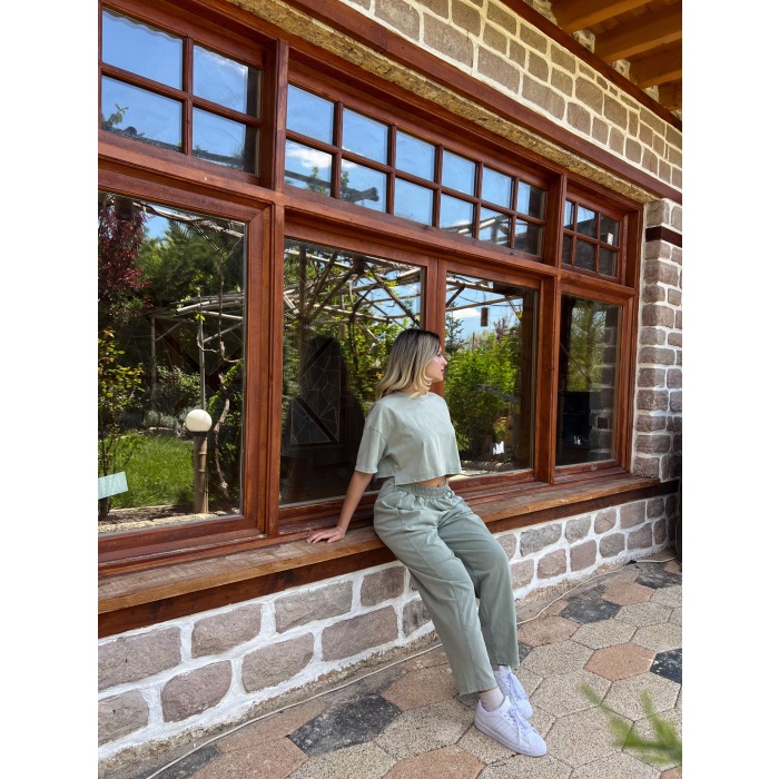ŞALVAR CROP EŞOFMAN TAKIM