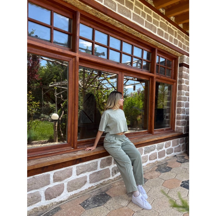 ŞALVAR CROP EŞOFMAN TAKIM