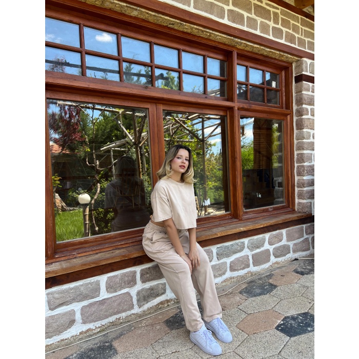ŞALVAR CROP EŞOFMAN TAKIM