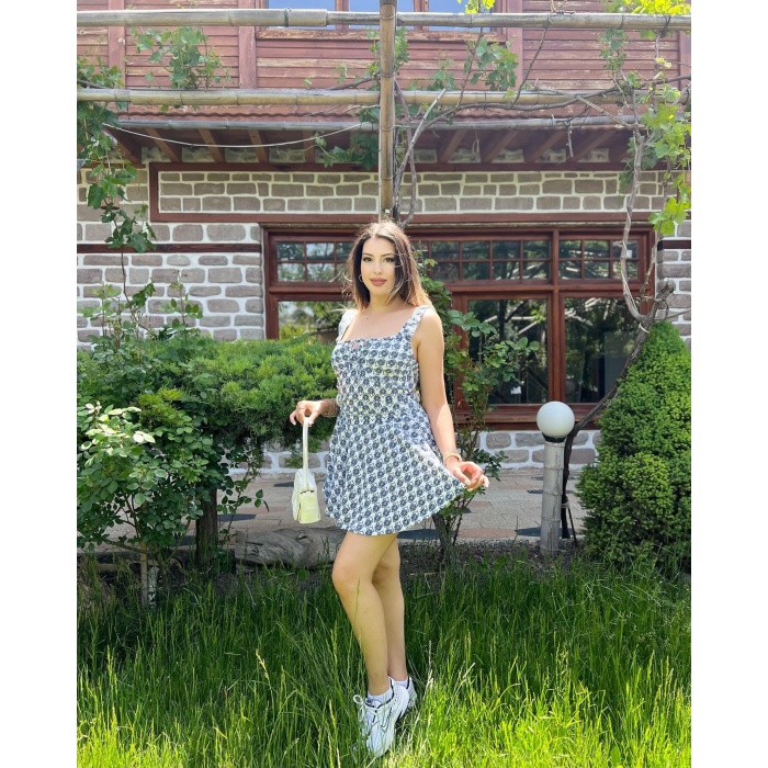 OMUZ FIRFIRLI ŞORT ETEKLİ TAKIM