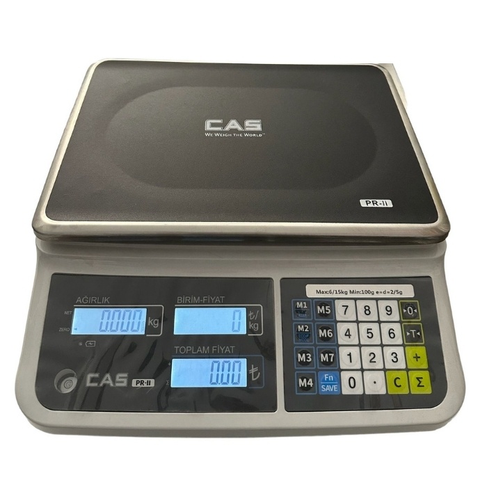 CAS PRII CB 15 kg. Onaylı Tartım Terazisi