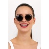 ModaLucci Unisex Siyah Gold Metal Çerçeveli Güneş Gözlüğü