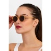 ModaLucci Bej Unisex Güneş Gözlüğü