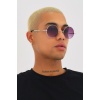 ModaLucci ML 46 Yuvarlak Siyah Unisex Güneş Gözlüğü