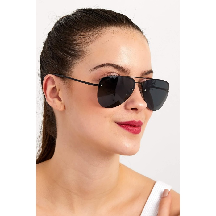 Modalucci Unisex Siyah Güneş Gözlüğü