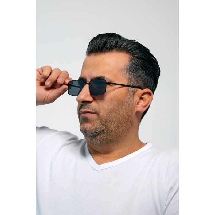 ModaLucci Vintage Unisex Siyah Güneş Gözlüğü