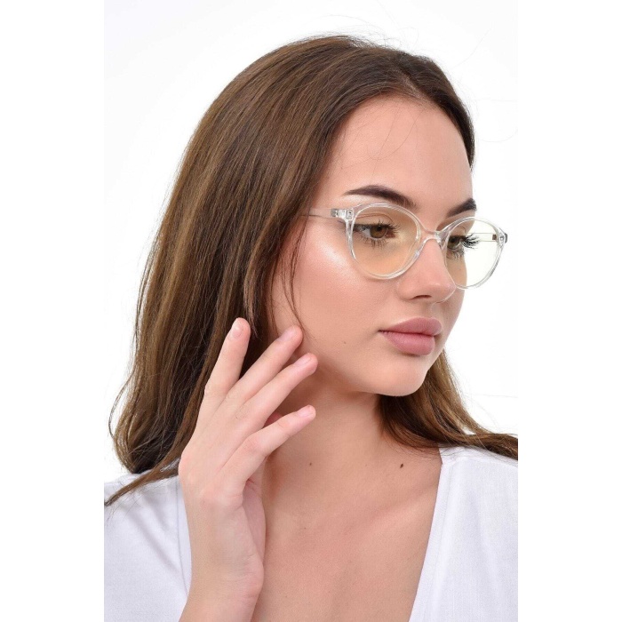 ModaLucci Unisex Şeffaf Güneş Gözlüğü
