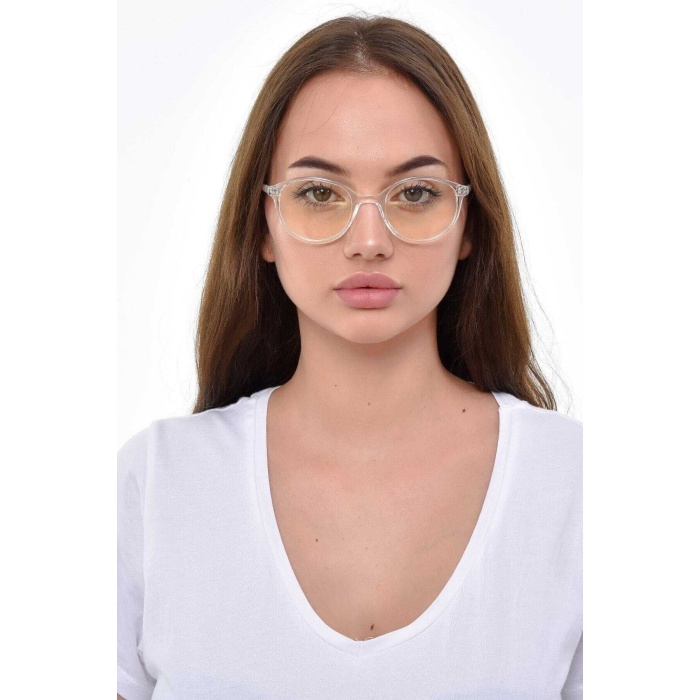 ModaLucci Unisex Şeffaf Güneş Gözlüğü