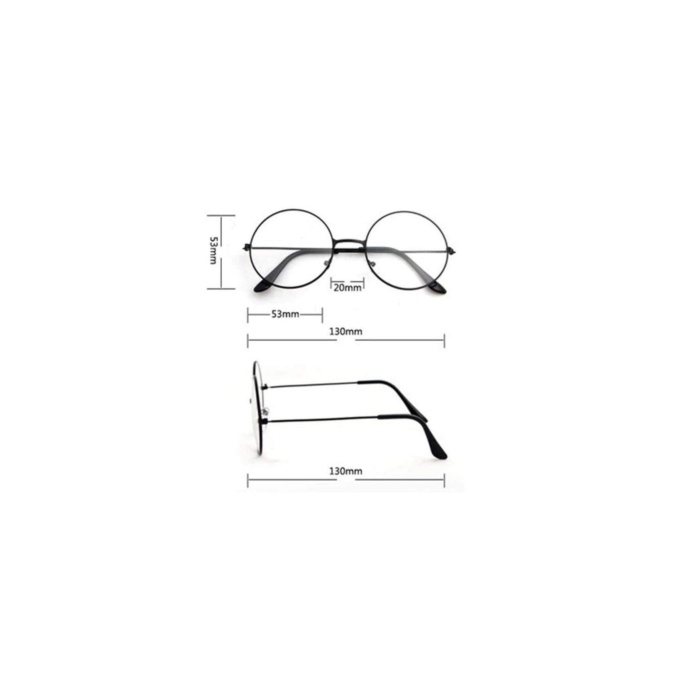 Unisex Güneş Gözlüğü HARRY0S Siyah Şeffaf