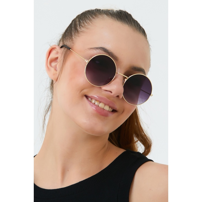 Unisex Güneş Gözlüğü HARRY1A Gold Siyah