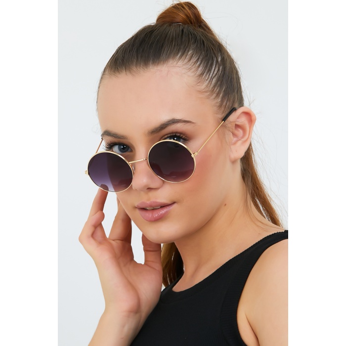 Unisex Güneş Gözlüğü HARRY1A Gold Siyah