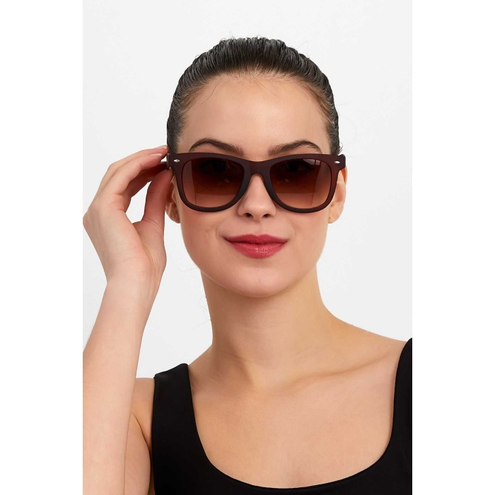 ModaLucci ML 06 Wayfarer Kahverengi Unisex Güneş Gözlüğü