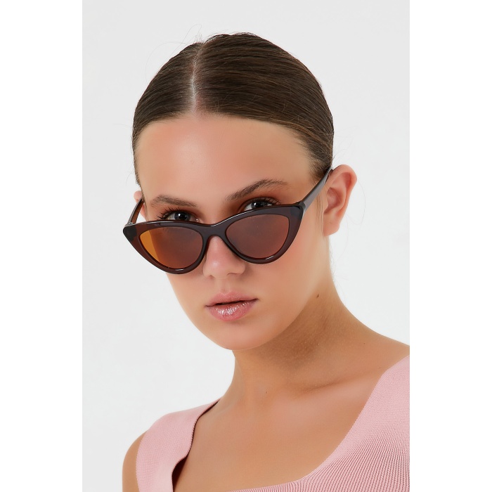 ModaLucci ML 13 Cat Eye Kahverengi Kadın Güneş Gözlüğü