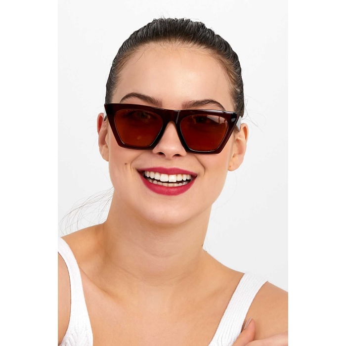 ModaLucci ML 11 Cat Eye Kahverengi Kadın Güneş Gözlüğü