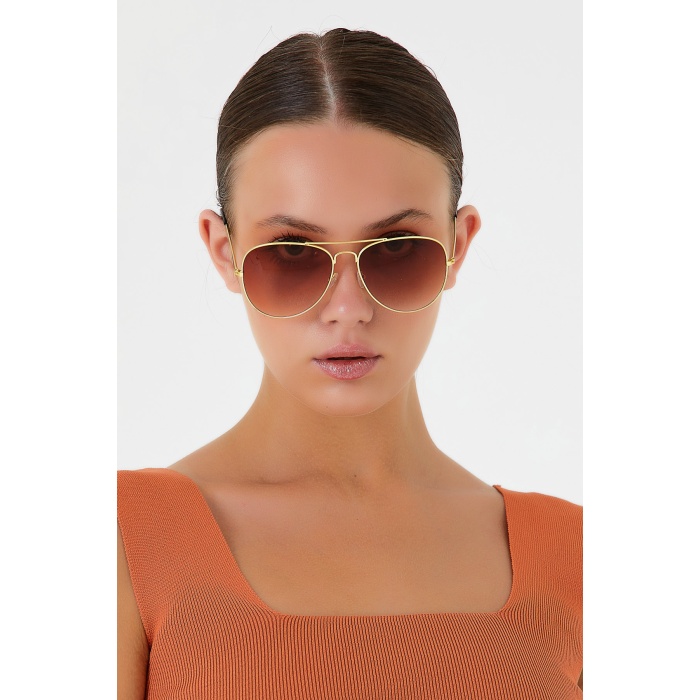 ModaLucci ML 02 Damla Kahverengi Unisex Güneş Gözlüğü