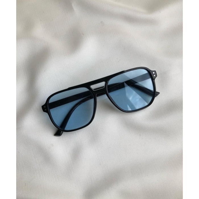 Modalucci Yeni Sezon Mavi Camlı Unisex Güneş Gözlüğü