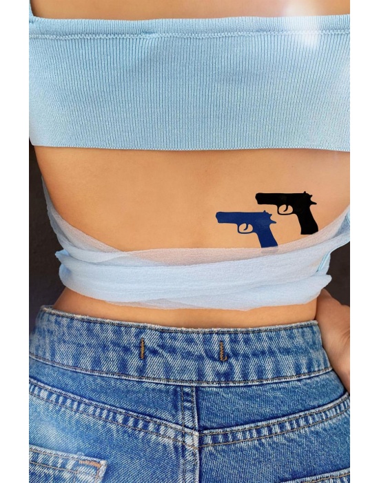 Silah Mini Geçici Dövme Tattoo