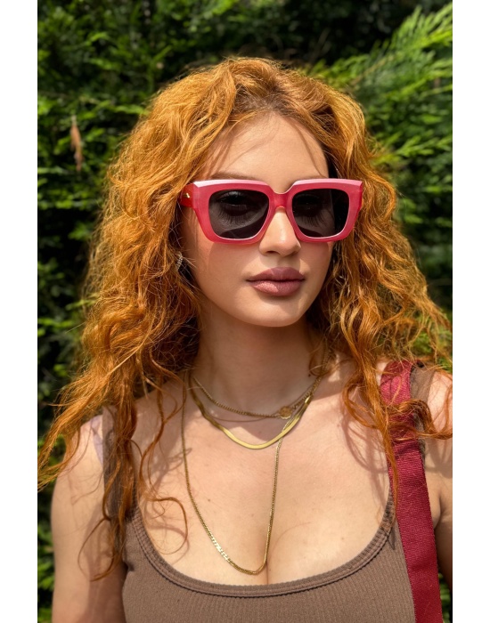 Pembe Renk Kadın Güneş Gözlüğü