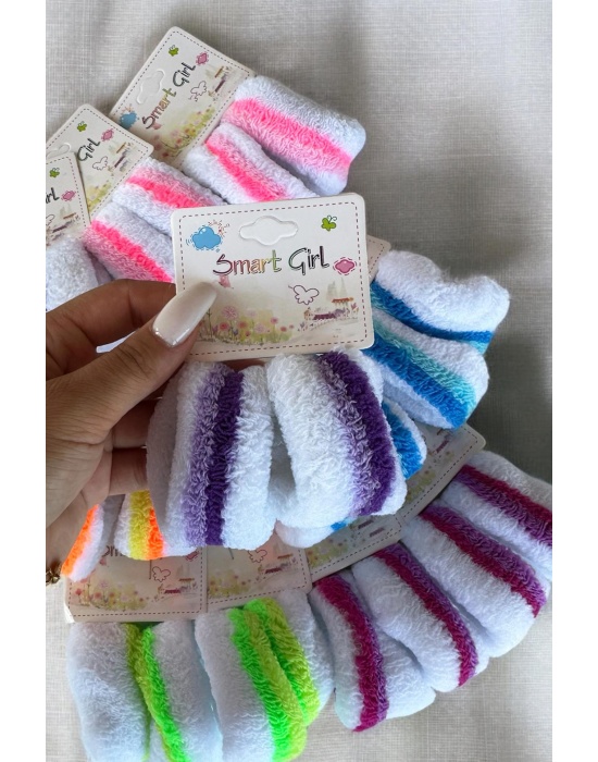 12li Karışık Renk Havlu Toka Set