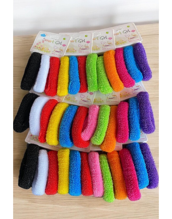 12li Karışık Renk Havlu Toka Set