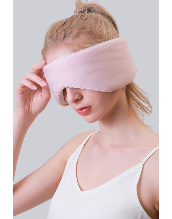 Pembe Renk Çıtçıtlı Uyku Bandı