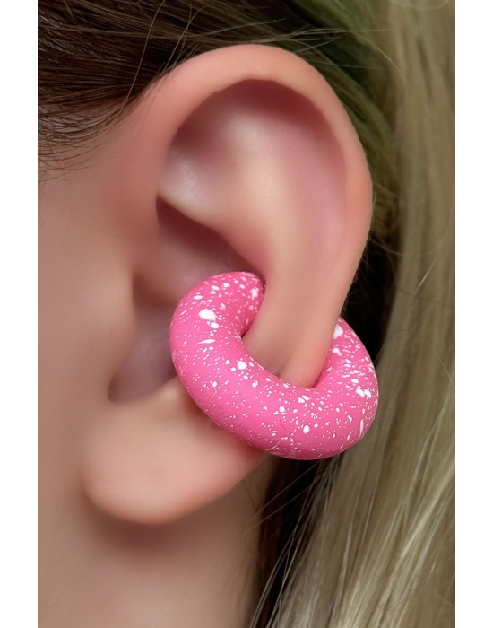 Pembe Renk Ear Cuff Küpe (Çift)