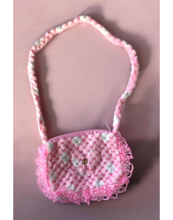 Pembe Renk Kelebek Figürlü Çocuk Çanta
