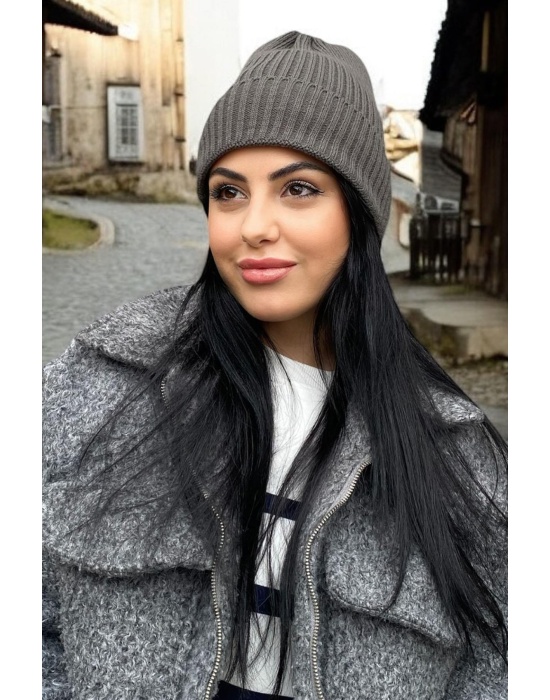 Gri Renk Bere/ Şapka