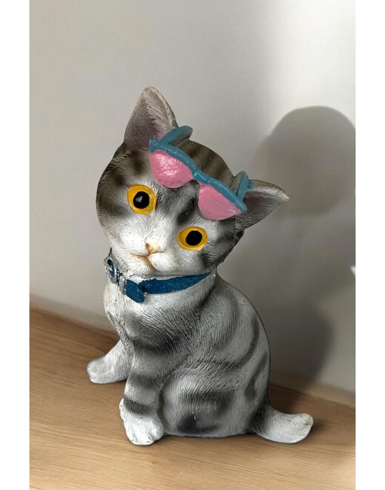Süs Eşyası Kedi Figürlü Biblo