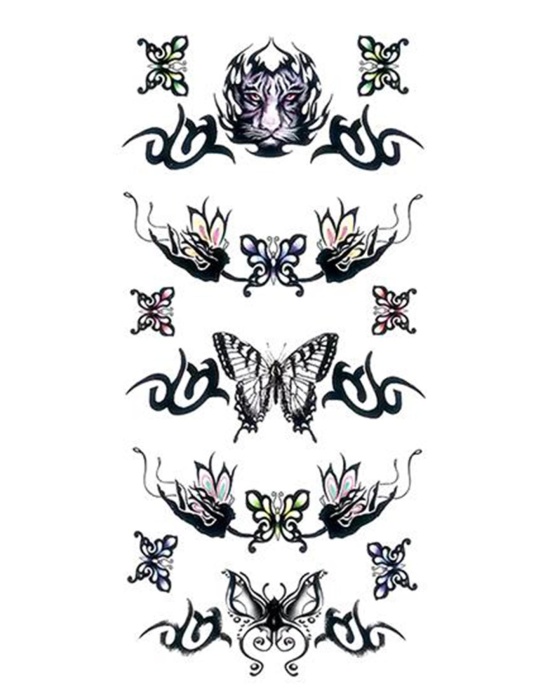 Geçici Kelebek Figürlü Dövme Tattoo