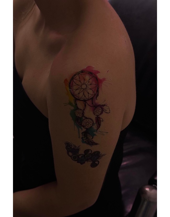Geçici Düş Kapanı Figürlü Dövme Tattoo