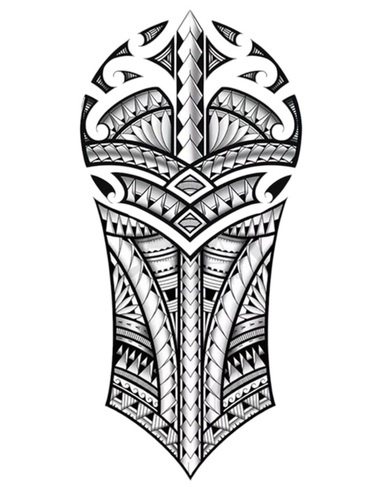 Geçici Maori Model Dövme Tattoo