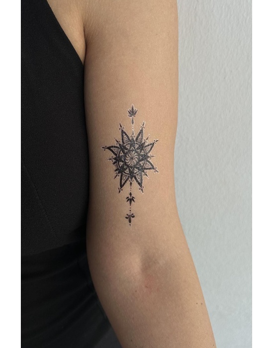 Geçici Çiçek Figürlü Mini Dövme Tattoo