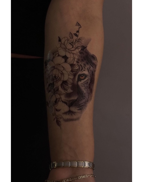 Geçici Kaplan Figürlü Dövme Tattoo