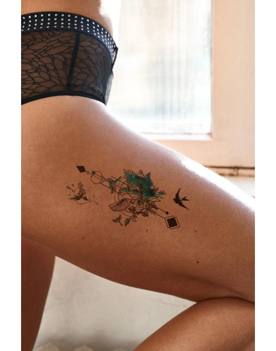 Geçici Kuş Figürlü Dövme Tattoo