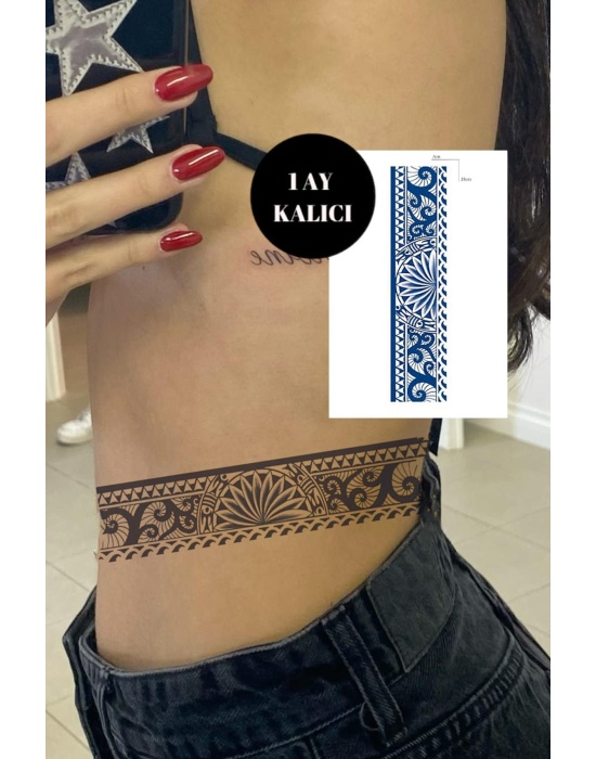 Figürlü 12 Saat Sonra Kararan Geçici Dövme Tattoo