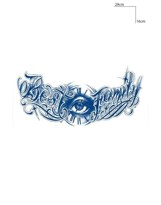 Göz Figürlü 12 Saat Sonra Kararan Geçici Dövme Tattoo