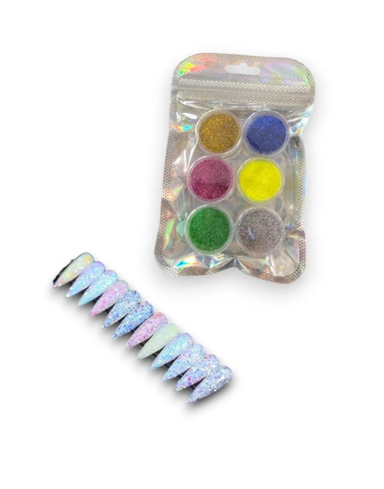 Karışık Renk Nail Art Tırnak Süsleme Simi