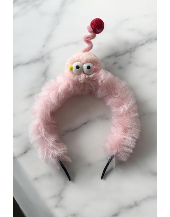 Pembe Renk Canavar Figürlü Çocuk Taç