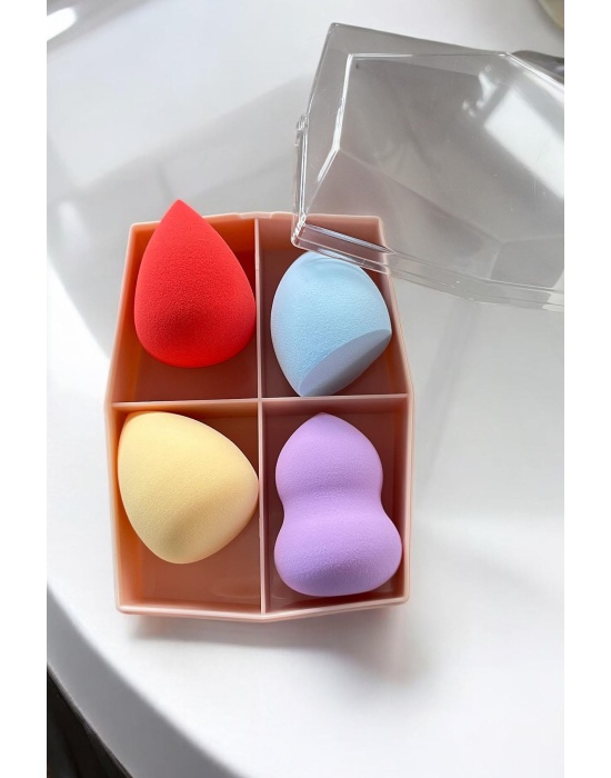 Karışık Renk 4lü Makyaj Süngeri Set