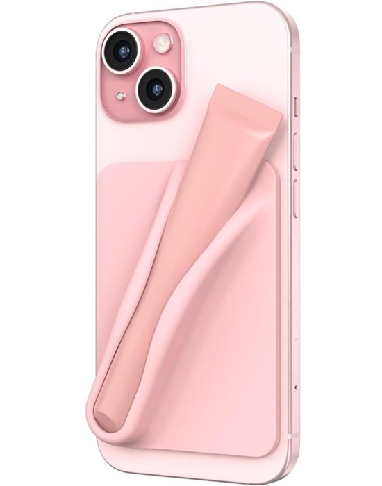 Pembe Renk 3D Yapışkanlı Dudak Parlatıcı Tutacağı /Telefon Tutacağı