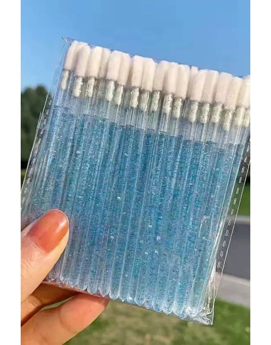 Mavi Renk Sim Detaylı Ruj Sürme Çubuğu