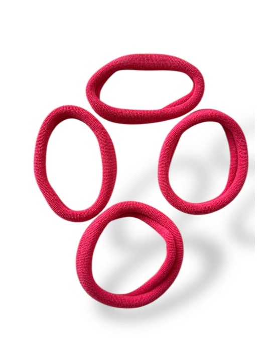 Koyu Pembe Renk 4lü Havlu Toka Set