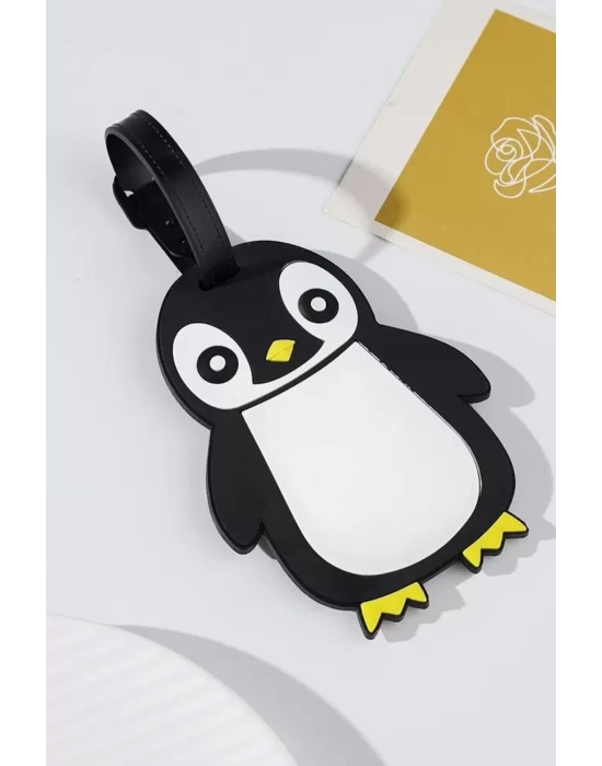 Karışık Renk Penguen Figürlü Bavul Kartlığı